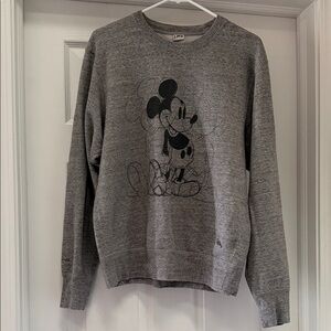 Uniqlo Gray Mickey Mouse Sweatshirt